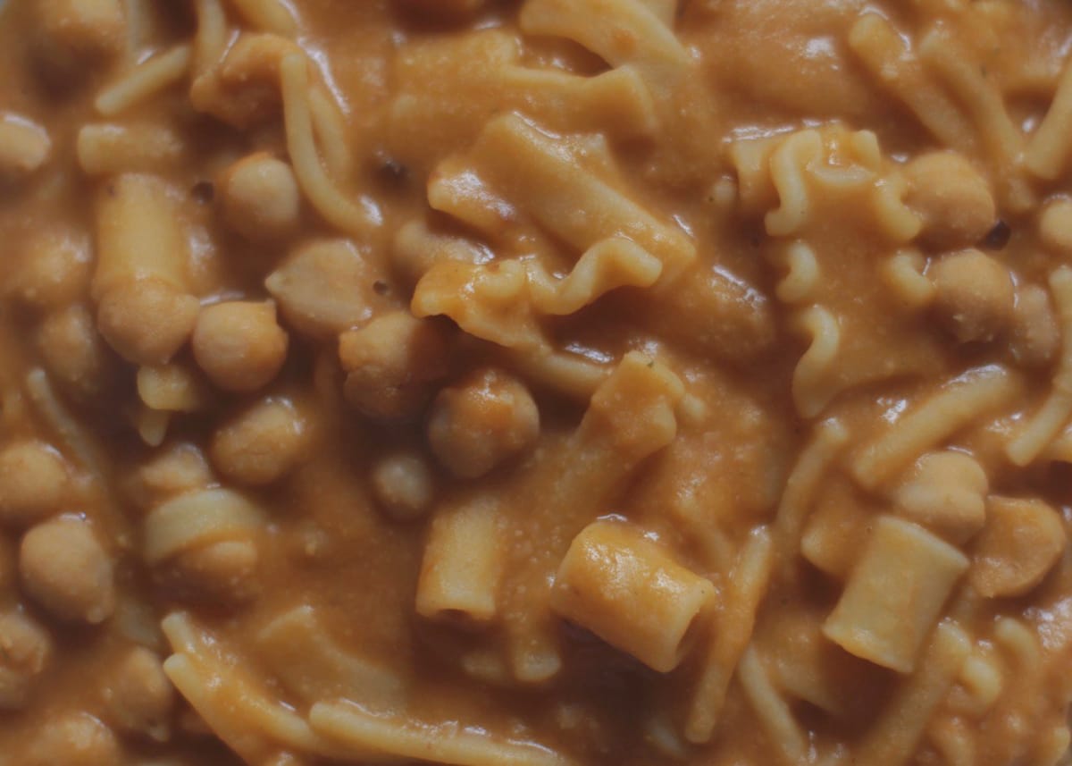 pasta cremosa ai ceci