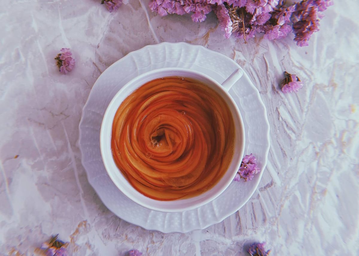 apple rose tea