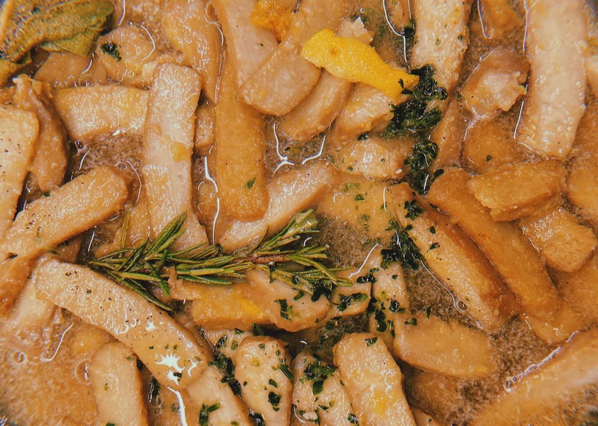 seitan cremoso al limone