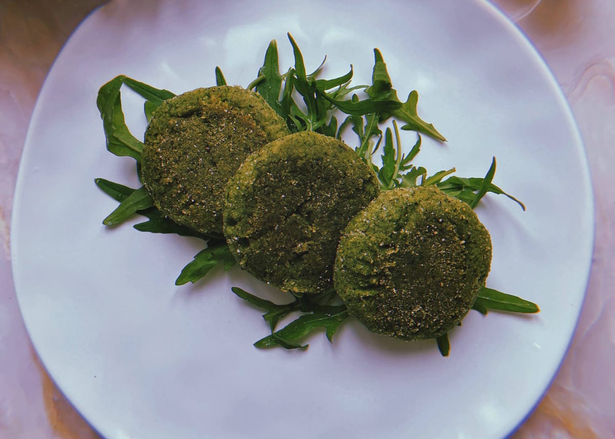 burger di ceci e spinaci