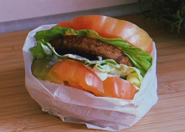 no bread burger