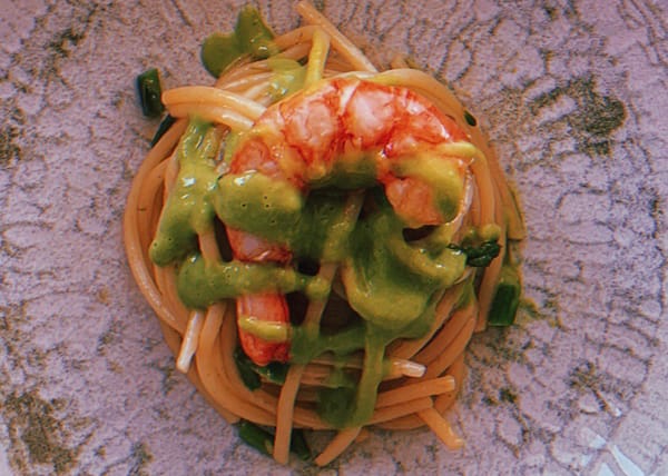 pasta con gamberi e asparagi