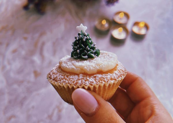 little xmas tree muffin