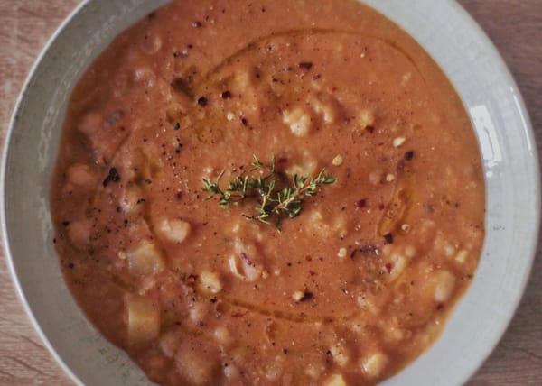 zuppa di ceci e cannellini