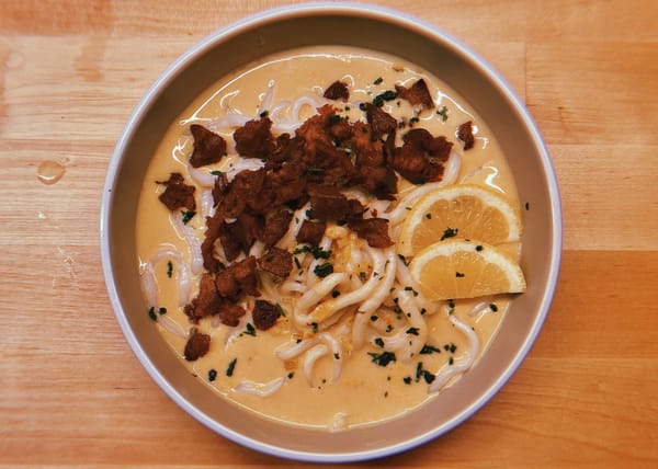 spicy peanut udon