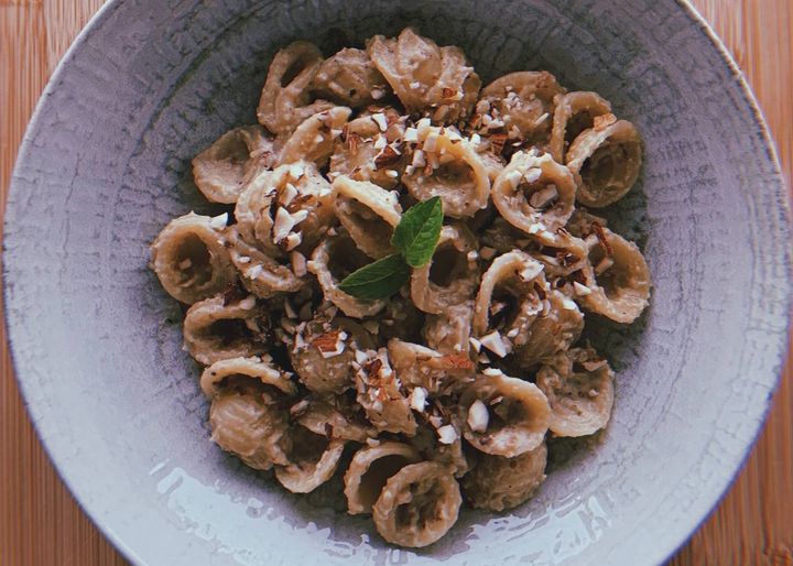 pasta con crema di melanzane