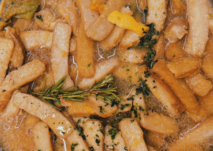 seitan cremoso al limone