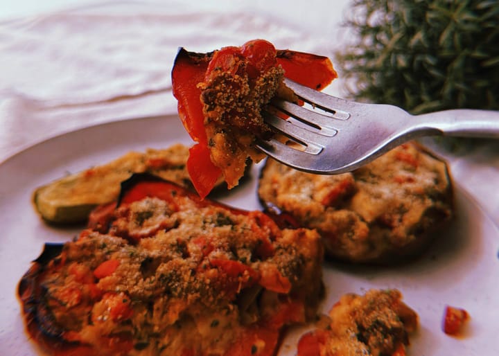 verdure ripiene al forno